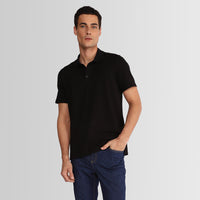 Polo Pima Masculina - Preto