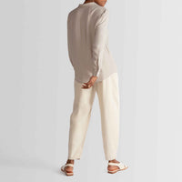 Camisa Ampla Viscose - Bege Claro