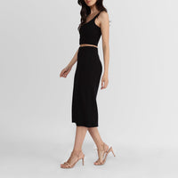 Top Tricot Recorte - Preto