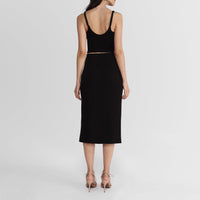 Top Tricot Recorte - Preto