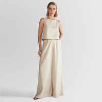 Regata Linho com Viscose Feminina - Bege