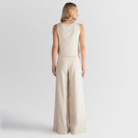 Regata Linho com Viscose Feminina - Bege