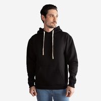 Blusa Moletom Felpa Com Capuz Masculina - Preto