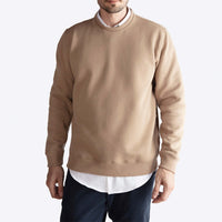 Blusa Moletom Felpa Masculina - Bege Pastel