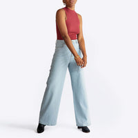 Regata Canelada Viscose Feminina - Marsala