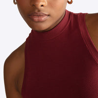 Regata Canelada Viscose Feminina - Marsala