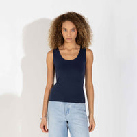 Regata Cotton Pima Feminina | Life Collection - Azul Marinho