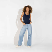 Regata Cotton Pima Feminina | Life Collection - Azul Marinho