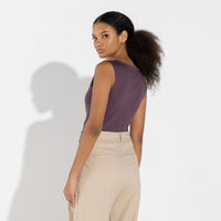 Regata Cotton Pima Feminina | Life Collection - Roxo Ameixa