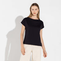 Camiseta Pima Manga Japonesa Feminina | Life Collection - Preto