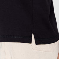 Camiseta Pima Manga Japonesa Feminina | Life Collection - Preto