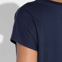 Camiseta Pima Manga Japonesa Feminina | Life Collection - Azul Marinho