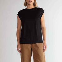 Blusa Algodão Ultraleve Franzida Feminina - Preto