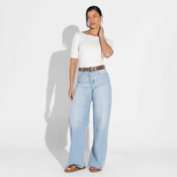 Blusa Cotton Pima Decote Canoa Feminina | Life Collection - Off White