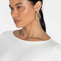 Blusa Cotton Pima Decote Canoa Feminina | Life Collection - Off White