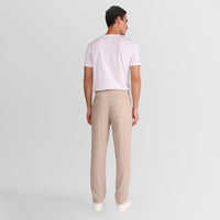 Calça Linho Alfaiataria Masculina - Bege Natural