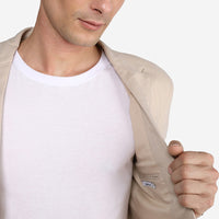 Blazer Linho Masculino - Bege Natural