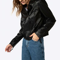 Jaqueta Couro Feminina - Preto