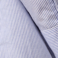 Camisa Listras Ampla Feminina - Listrado Branco Azul