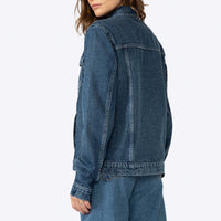 Jaqueta Jeans Feminina - Azul Jeans Médio