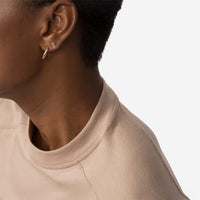 Camiseta Pima Recortes Feminina | Life Collection - Bege Camel