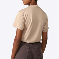 Camiseta Pima Recortes Feminina | Life Collection - Bege Camel