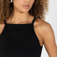 Regata Cotton Pima Cava Americana Feminina - Preto