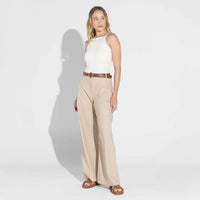 Regata Cotton Pima Cava Americana Feminina - Off White