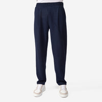 Calça Blend Linho Textura Masculina - Azul Marinho