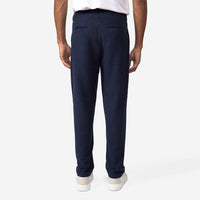 Calça Blend Linho Textura Masculina - Azul Marinho