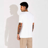 Camiseta Pima Bolso Masculina - Branco