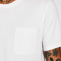 Camiseta Pima Bolso Masculina - Branco