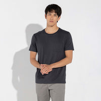 Camiseta Pima Bolso Masculina | Life Collection - Cinza Escuro