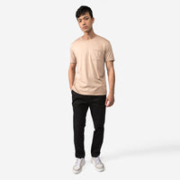 Camiseta Pima Bolso Masculina | Life Collection - Bege Camel