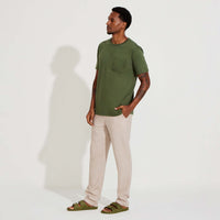 Camiseta Pima Bolso Masculina | Life Collection - Verde Figo
