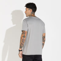 Camiseta Pima Bolso Masculina | Life Collection - Cinza Titânio