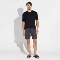 Bermuda Flamê Recorte Lateral Masculina - Mescla Escuro