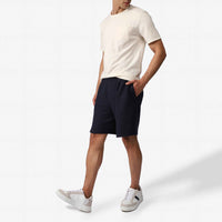 Bermuda Blend Linho Textura Masculina - Azul Marinho