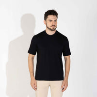 Camiseta Pima Punho Masculina | Life Collection - Preto