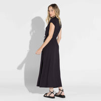 Vestido Midi Modal Cintura Regulável | Travel Collection - Preto