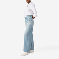 Calça Jeans Wide Feminina - Azul Claro