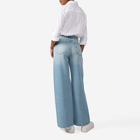 Calça Jeans Wide Feminina - Azul Claro