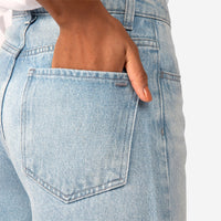 Calça Jeans Wide Feminina - Azul Claro