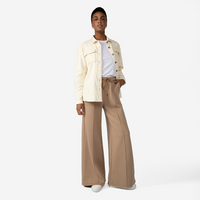 Jaqueta Sarja Flanelada Feminina - Creme