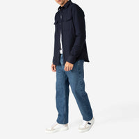Camisa Algodão Flanelado 2 Bolsos Masculina - Azul Marinho