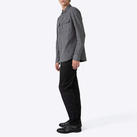 Camisa Algodão Flanelado 2 Bolsos Masculina - Cinza