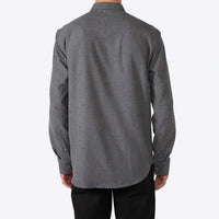 Camisa Algodão Flanelado 2 Bolsos Masculina - Cinza