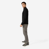 Blusa Tricot 1/2 Vista com Zíper Masculina - Preto