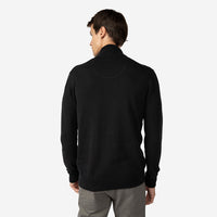 Blusa Tricot 1/2 Vista com Zíper Masculina - Preto