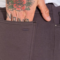 Calça Sarja Moletom Masculina | Travel Collection - Cinza Carvão